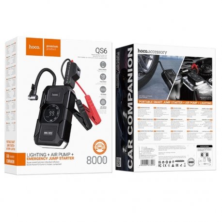 Пусковое устройство Hoco QS6 8000mah 800A Black