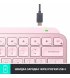 Бездротова клавiатура Logitech MX Keys Mini Wireless Illuminated Rose (920-010500)