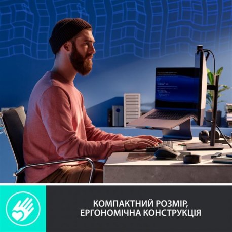 Бездротова клавіатура Logitech MX Mechanical Mini Minimalist Graphite (920-010780)