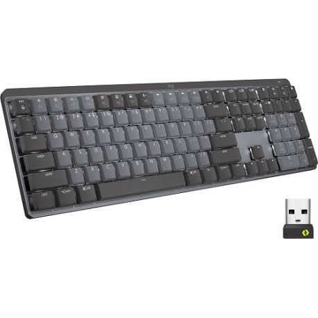 Бездротова клавіатура ігрова Logitech MX Mechanical Brown Switch Tactile Graphite (920-010757)