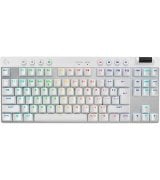 Бездротова клавіатура ігрова Logitech G PRO X TKL Lightspeed Tactile White (920-012148)