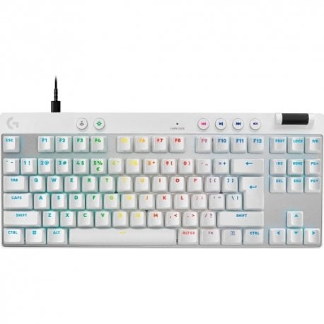 Клавиатура игровая Logitech G PRO X TKL Rapid Magnetic Analog Switch White (920-013242)