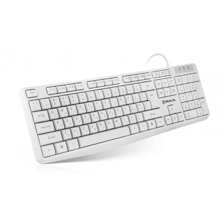 Клавиатура REAL-EL RK-513 White (EL123100047)