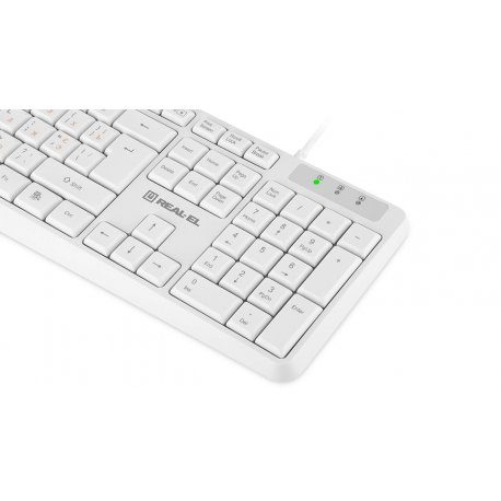 Клавиатура REAL-EL RK-513 White (EL123100047)