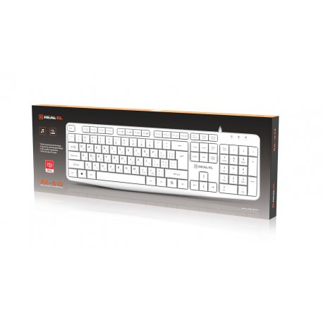 Клавиатура REAL-EL RK-513 White (EL123100047)