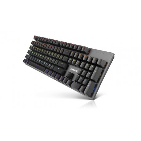 Клавиатура игровая REAL-EL M 13 Blue Switch Grey (EL123100045)