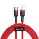 Кабель Baseus Cafule Type-C - Type-C (1м) Red (CATKLF-G09) Кабель Baseus Cafule Type-C - Type-C (1м) Red (CATKLF-G09)