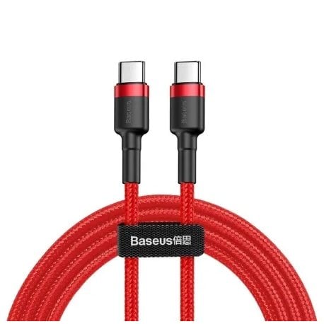 Кабель Baseus Cafule Type-C - Type-C (1м) Red (CATKLF-G09)