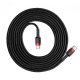 Кабель Baseus Cafule Type-C - Type-C (2м) Red/Black (CATKLF-H91) Кабель Baseus Cafule Type-C - Type-C (2м) Red/Black (CATKLF-H91)