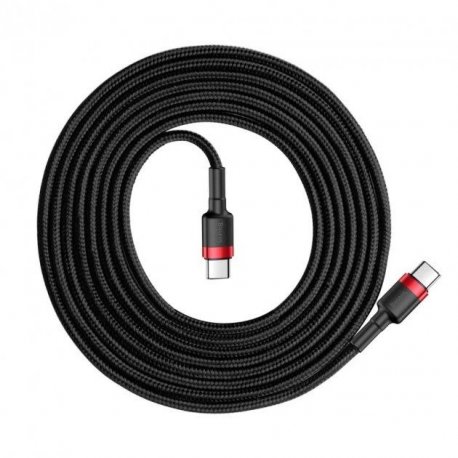 Кабель Baseus Cafule Type-C - Type-C (2м) Red/Black (CATKLF-H91)