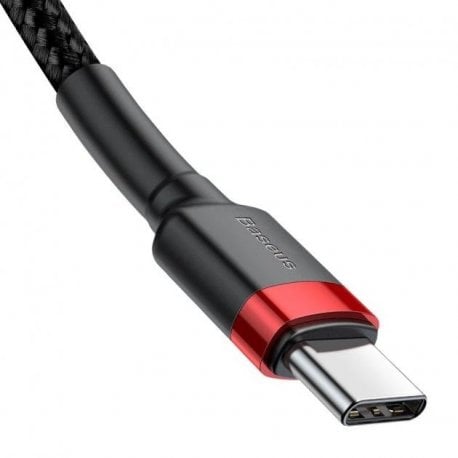 Кабель Baseus Cafule Type-C - Type-C (2м) Red/Black (CATKLF-H91)
