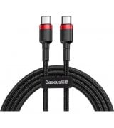 Кабель Baseus Cafule Type-C - Type-C (1м) Black-Red (CATKLF-G91)