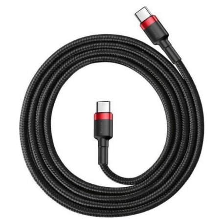 Кабель Baseus Cafule Type-C - Type-C (1м) Black-Red (CATKLF-G91)