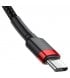Кабель Baseus Cafule Type-C - Type-C (1м) Black-Red (CATKLF-G91)