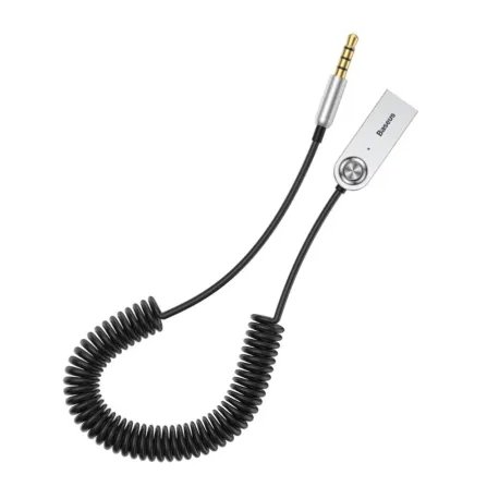 Бездротовий адаптер Baseus Bluetooth AUX аудіоадаптер Black (CABA01-01)