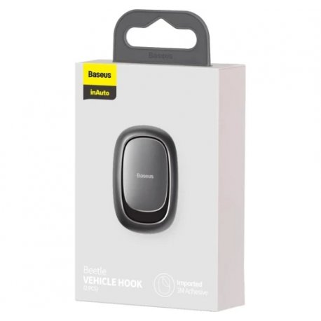 Крючок Baseus Beetle Vehicle Hook Dark grey (ACGGJK-0S)