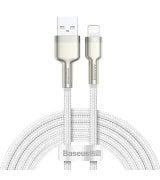 Кабель Baseus Cafule Metal Lightning (2м) White (CALJK-B02)
