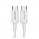 Кабель Ugreen US264 USB Type-C to USB Type-C 60W (2m) White (60520) Кабель Ugreen US264 USB Type-C to USB Type-C 60W (2m) White (60520)