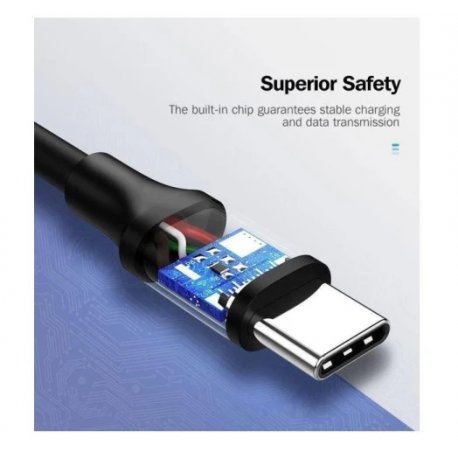 Кабель Ugreen US286 USB Type-C to USB Type-C 60W (3m) Black (60788)
