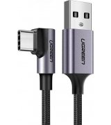 Кабель Ugreen US284 USB 2.0 to Angled USB Type-C (2m) Black (50942)