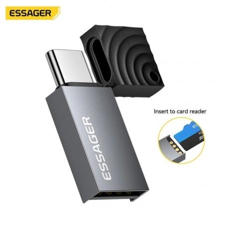 Кардрідер Essager Card Reader Type-C 2-in-1 TF/Micro SD (EDKTF-QW0G-P)