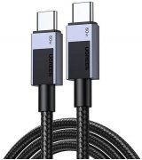 Кабель Ugreen L524 USB-C to USB-C PD 60W Fast Charging Braided Cable (2m) Space Gray (55775)