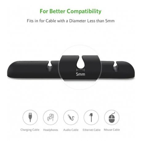 Органайзер для кабелей Ugreen LP114 Black (30762)