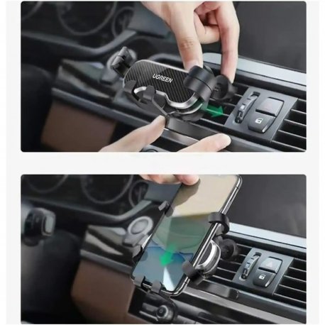 Автодержатель Ugreen LP228 Air Vent Car Mount Phone Holder with Hook Black (80871)