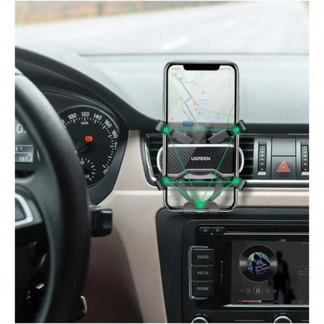 Автодержатель Ugreen LP228 Air Vent Car Mount Phone Holder with Hook Black (80871)