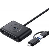 USB-хаб Ugreen CR113 USB to 4-Port USB 3.0 Black (40850)