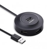 USB-хаб Ugreen CR106 4 Port USB 2.0 Hub Black (20277)