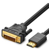 Кабель Ugreen HD106 HDMI - DVI (1m) Black (30116)