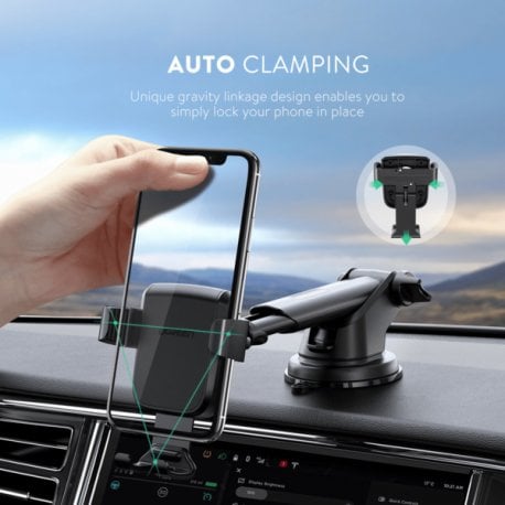 Автотримач Ugreen LP200 Gravity Phone Holder with Suction Cup Black (60990B)