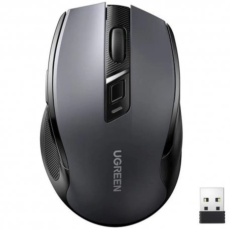 Беспроводная мышь Ugreen MU006 Ergonomic Wireless Mouse Gray (90855)