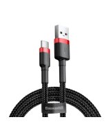 Кабель Baseus Cafule Cable USB для Type-C (0.5m) Red/Black (CATKLF-A91)