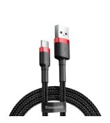 Кабель Baseus Cafule Cable USB for Type-C (0.5m) Red/Black (CATKLF-A91)