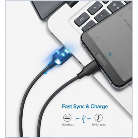 Кабель Ugreen US287 USB 2.0 to USB Type-C (0.5m) White (60120)