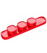 Органайзер для кабелей Baseus Peas Cable Clip Red (ACWDJ-09)