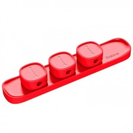 Органайзер для кабелей Baseus Peas Cable Clip Red (ACWDJ-09)