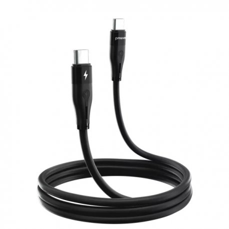Кабель Proove Soft Silicone Type-C to Type-C 60W (2m) Black (CCSO60002221)
