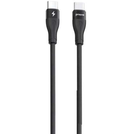 Кабель Proove Soft Silicone Type-C to Type-C 60W (2m) Black (CCSO60002221)
