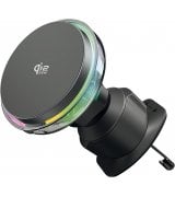 Автодержатель с БЗУ Proove Light Crystal Qi2 25W Gray (WHLC25002003)