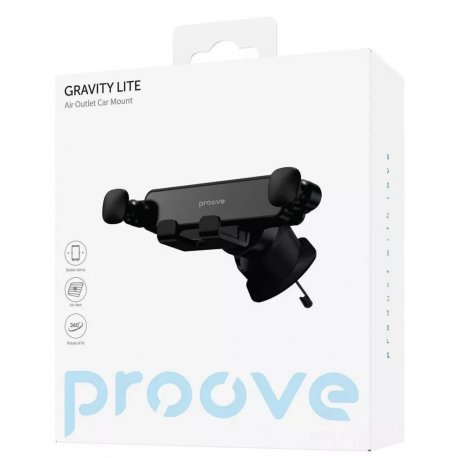Автотримач Proove Gravity Lite Air Outlet Car Mount Black (CHGL00000001)