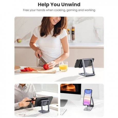 Тримач для телефона Ugreen LP263 Phone Holder with Roller White (80708)