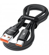Кабель Essager Sunset USB-A to Type-C 120W (1m) Black (EXC120-CGA01-P)