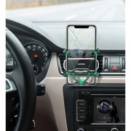 Автодержатель Ugreen LP228 Gravity Phone Holder Black (80539)