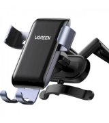 Автотримач з бездротовою зарядкою Ugreen LP274 Gravity Phone Holder for Round Air Vent Black (30401)