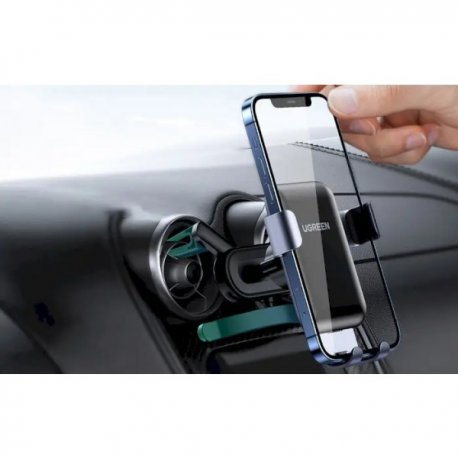 Автодержатель с беспроводной зарядкой Ugreen LP274 Gravity Phone Holder for Round Air Vent Black (30401)