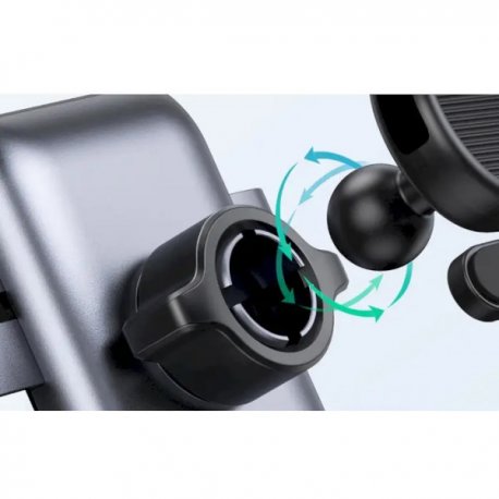 Автодержатель с беспроводной зарядкой Ugreen LP274 Gravity Phone Holder for Round Air Vent Black (30401)