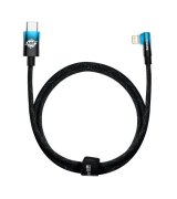 Кабель Baseus MVP 2 Elbow-shaped Fast Charging Data Cable Type-C to Lightning 20W (1m) Black/Blue (CAVP000221)